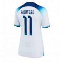 Koszulka piłkarska Anglia Marcus Rashford #11 Strój Domowy dla kobiety MŚ 2022 tanio Krótki Rękaw